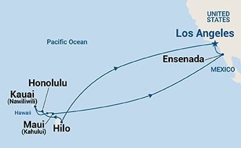 16-Day Hawaiian Islands Itinerary Map